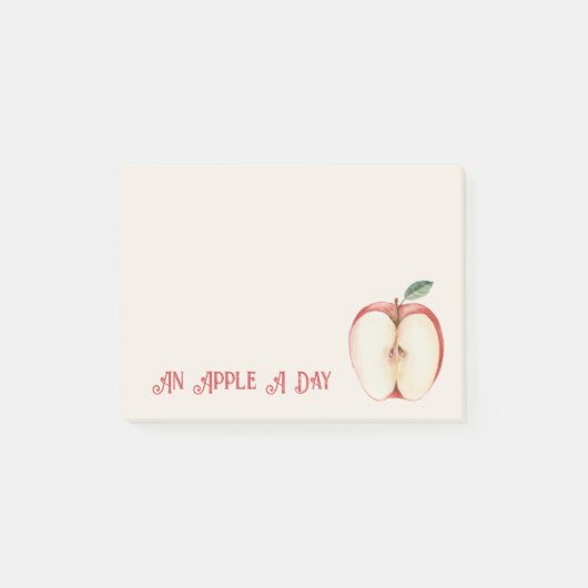 Post-it® Pomme Feuille Verte Fruit (Devant)