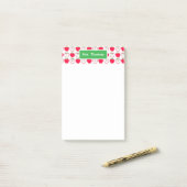 Post-it® Pomme rouge et blanche Poster personnalisé Note It (Sur un bureau)