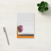 Post-it® Pomme rouge moderne pile de livres Nom de l'enseig (Bureau)