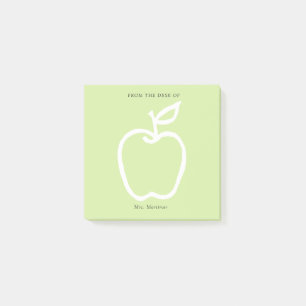 Post-it® Pomme verte avec enseignant du bureau de 3 x 3