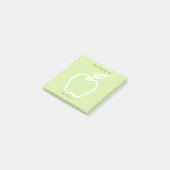 Post-it® Pomme verte avec enseignant du bureau de 3 x 3 (Incliné)