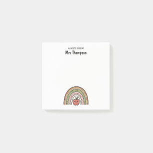 Post-it® Pommes arc-en-ciel personnalisées pour enseignants