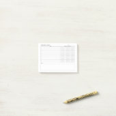 Post-it® Pomodoro Etude Habit Planner (Sur un bureau)