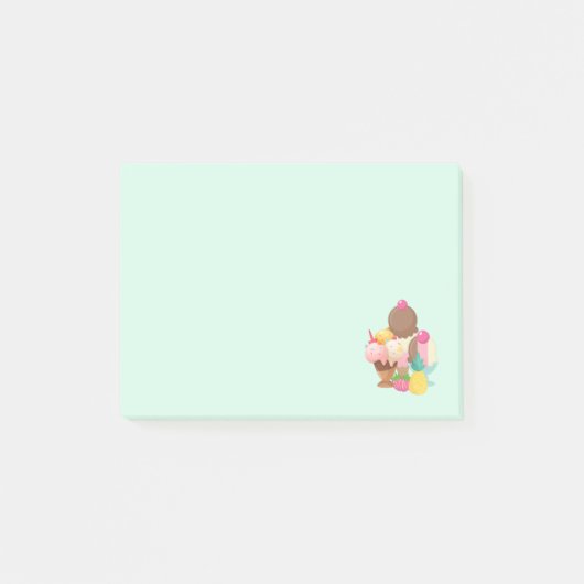 Post-it® Poncs de crème glacée avec arrosages (Devant)