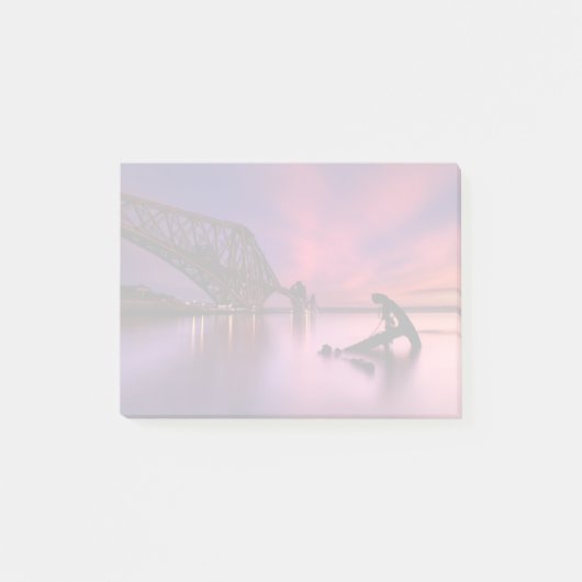 Post-it® Pont Forth Rail Au Coucher Du Soleil| Écosse (Devant)