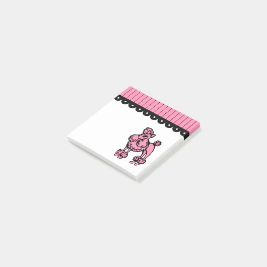 Post-it® Poodé rose Notes (Incliné)
