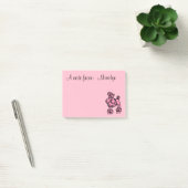 Post-it® Poodle français rose personnalisé Post It Notes Ca (Bureau)