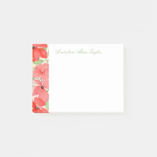 Post-it® Poppies Red Summer (Devant)