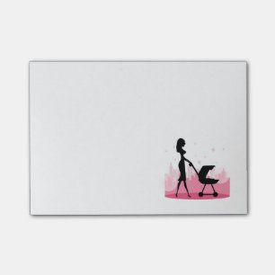 Post-it® Porte-bébé à la mode pour maman poussant