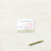 Post-it® Porte-bébé rose Vintage (Sur un bureau)