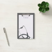 Post-it® Porte - bloc Médicale gris avec Stethoscope (Bureau)