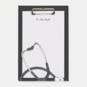 Post-it® Porte - bloc Médicale noir avec Stethoscope (Devant)