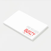 Post-it® Porteur de fourrure coupable (Incliné)