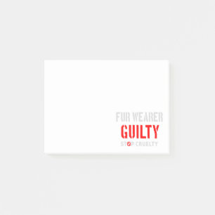 Post-it® Porteur de fourrure coupable