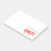 Post-it® Porteur de fourrure coupable (Incliné)