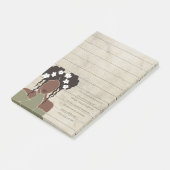 Post-it® Portrait de femme noire Écriture chrétienne liée (Incliné)