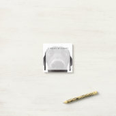 Post-it® Portrait de la collection Black Labrador (Sur un bureau)