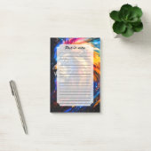 Post-it® Portrait de lion abstrait de faune cosmique (Bureau)