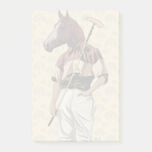 Post-it® Portrait de Polo Horse