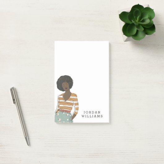 Post-it® Portrait de vignette de mode (Bureau)