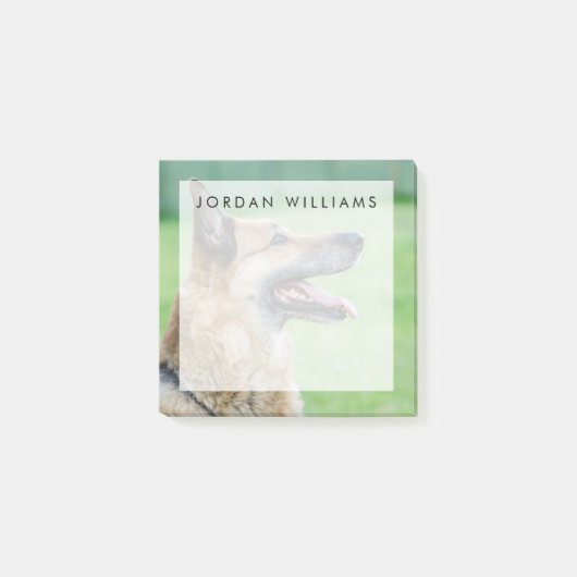 Post-it® Portrait latéral du berger allemand (Devant)