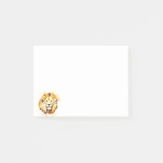 Post-it® Portrait peint de lion (Devant)