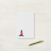 Post-it® Pose de yoga (Sur un bureau)