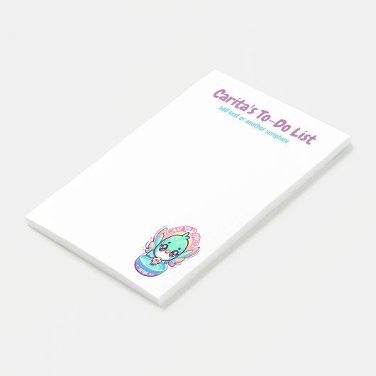 Post-it® Poser vos soins personnalisés Notes post-it (Incliné)