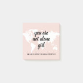 Post-it® Positif Vous N'Êtes Pas Seul Citation Motivation F (Devant)