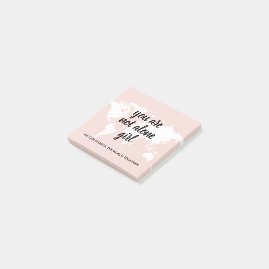 Post-it® Positif Vous N'Êtes Pas Seul Citation Motivation F (Incliné)