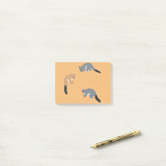 Post-it® Possums à queue touffue (Sur un bureau)