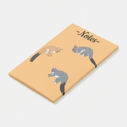 Post-it® Possums à queue touffue (Incliné)