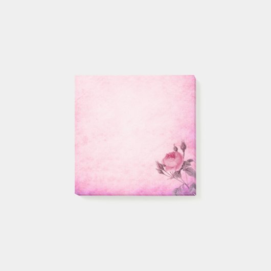 Post-it® Post-it aux fleurs roses (Devant)
