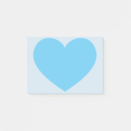 Post-it® Post-it bleu de coeur d'Emoji (Devant)
