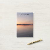 Post-it® Post it block med solnedgång (Sur un bureau)