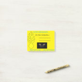 Post-it® Post it chat noir ! Nuit difficile (Sur un bureau)