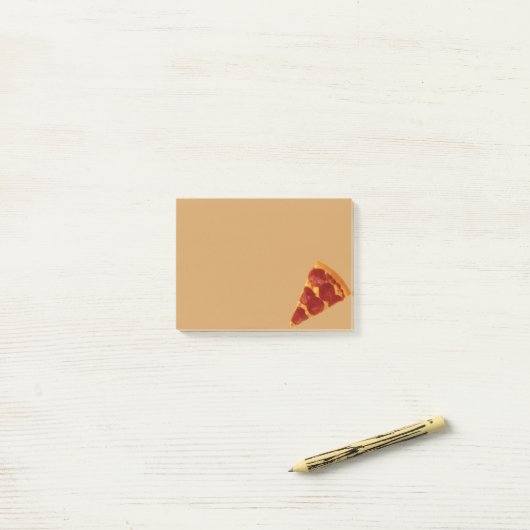Post-it® Post-it de pizza (Sur un bureau)