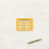 Post-it® Post-it hebdomadaire de travail (Sur un bureau)
