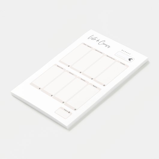 Post-it® Post-It Lijst van courses Post-it® Notes (Schuin)