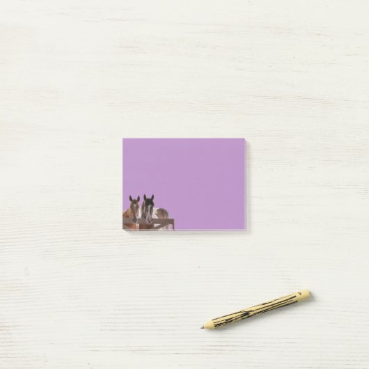 Post-it® post it note chevaux (Sur un bureau)