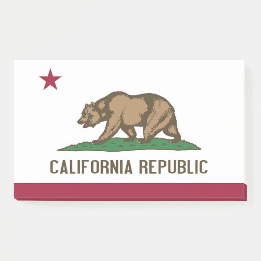 Post-it® Post-it Notes avec drapeau de Californie, USA (Devant)