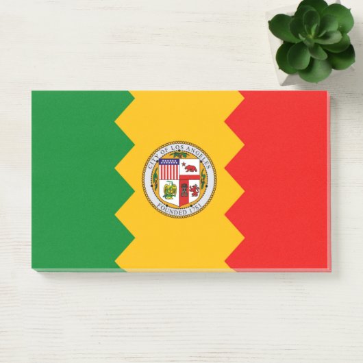 Post-it® Post-it Notes avec drapeau de Los Angeles, USA (Bureau)
