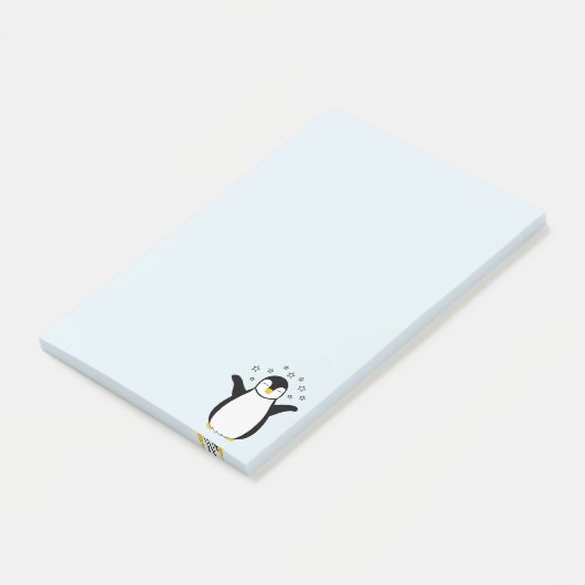 Post-it® Post-it Notes avec un mignon bébé pingouin (Incliné)