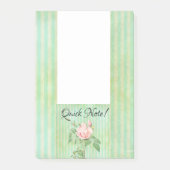 Post-it® Post-it Notes bande verte Fleurs Rose rose (Devant)