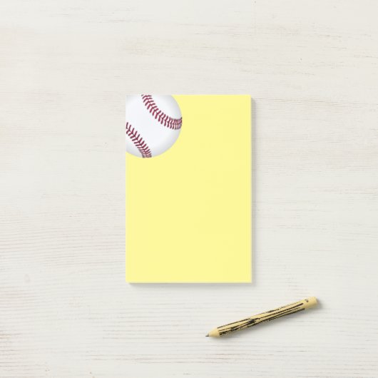 Post-it® Post-it-Notes-Baseball (Sur un bureau)