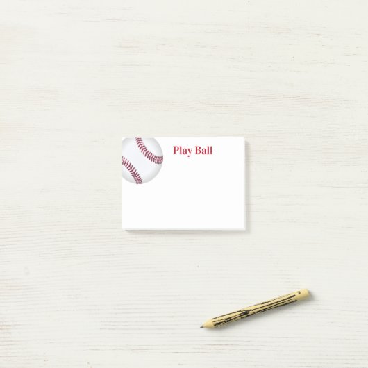 Post-it® Post-it-Notes-Baseball (Sur un bureau)