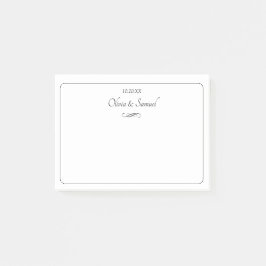 Post-it® Post-It Notes Black & White with Infinity Scroll (Devant)