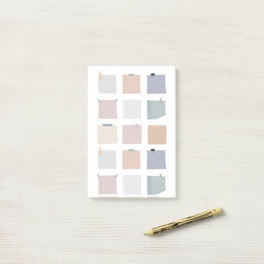 Post-it® Post-it Notes Carrées (Sur un bureau)