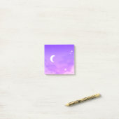 Post-it® Post-It Notes Céleste Purple Lune Scenery (Sur un bureau)