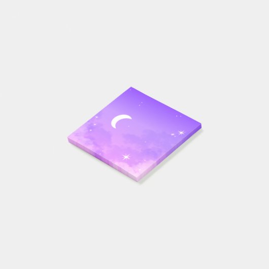 Post-it® Post-It Notes Céleste Purple Lune Scenery (Incliné)